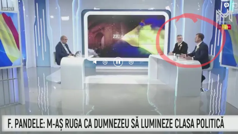 Florentin Pandele și Hubert Thuma, la Metropola TV Foto: Captură video