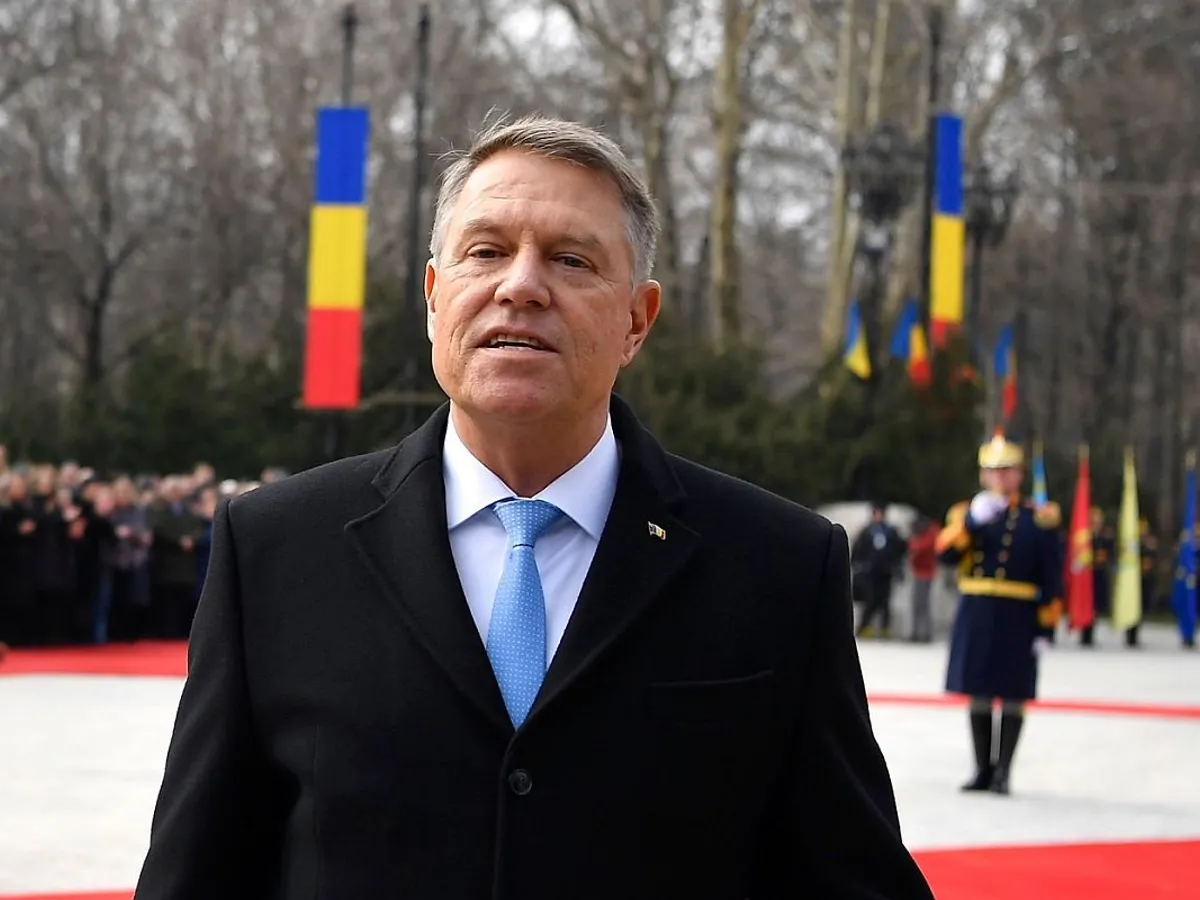 Klaus Iohannis, la ceremonia de predare a mandatului de şef al statului - Foto: Profimedia Images