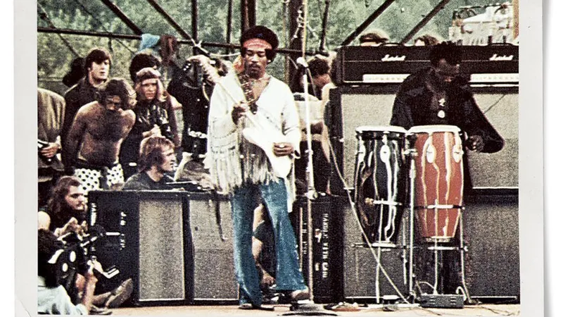 Bine situat, Jimi Hendrix s-a folosit de festival să prezinte un nou brand