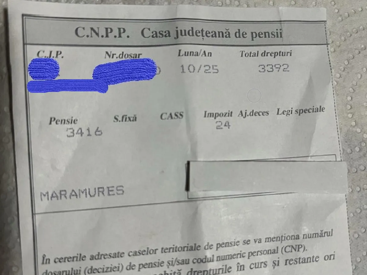 Talon de Pensie - Foto: Casa de Pensii