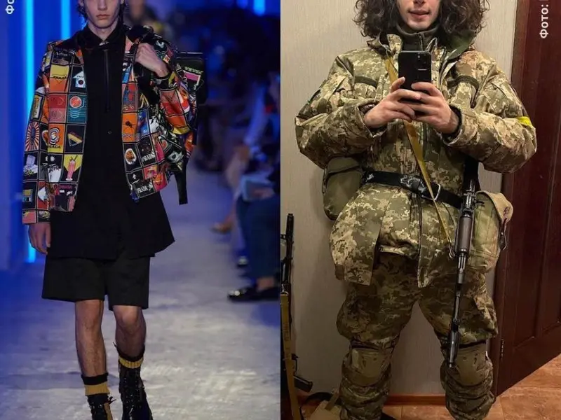 FOTO A prezentat cu „gleznuțele la vedere” pentru Boss, Prada. Acum luptă cu arma contra lui Putin