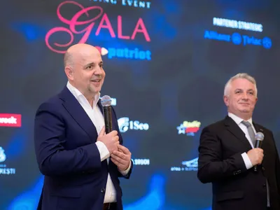 Virgil Șoncutean CEO Allianz Tiriac Asigurări și Marius Bostan, fondatorul Repatriot, la Gala Repatriot Insipiră 2026 Foto: Repatriot