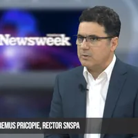 Remus Pricopie, rectorul SNSPA, a explicat la Newsweek Report, care sunt efectele procentelor candidaților la alegerile prezidențiale făcute publice de Nicușor Dan Foto: Newsweek Romania
