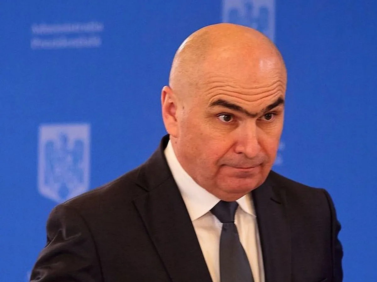 Ilie Bolojan vorbind despre tarifele lui Trump, în conferinţă de presă - Foto: Profimedia Images