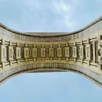 Vedere de sub Arcul de Triumf- Foto: FACEBOOK/ Nicușor Dan