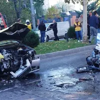 Accident grav în București. Două mașini s-au făcut zob. Un tânăr de 19 ani a fost reținut - Foto: BPR