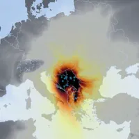 Modelarea expunerii la dioxidul de sulf (SO2) emis de cele 16 termocentrale pe cărbune din Balcanii de Vest în 2016, medie anuală