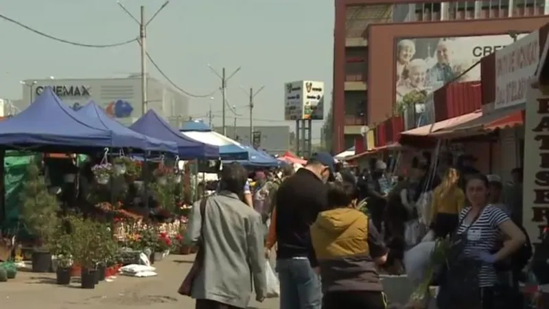 Piața Obor, 10 aprilie Foto: digi24.ro