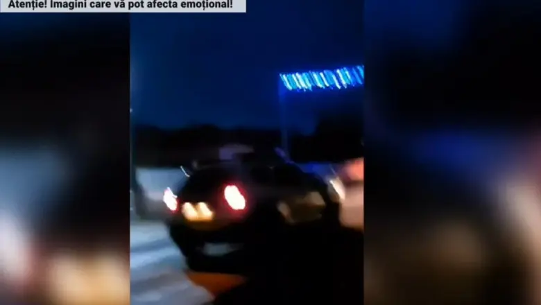 Imagini din timpul urmăririi cu focuri de armă, în care un copil de 13 ani a fost rănit. Foto: Captură video