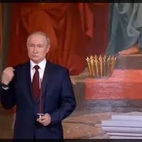 Putin nu a participat la slujba de Înviere/foto: captură video