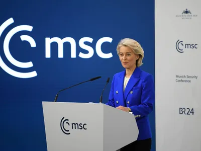 Ursula von der Leyen la Conferința de la Munchen: "Europa trebuie să-și întărească industria de apărare" - Foto: Profimedia Images