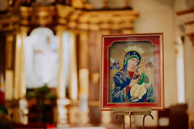 Icoană cu Maica Domnului și Iisus Hristos - Foto: Pexels (Imagine cu rol ilustrativ)