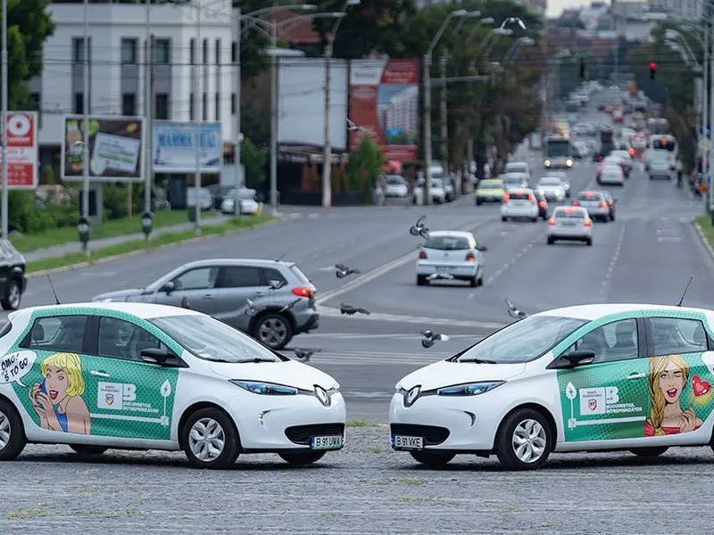 Mașini electrice folosite de Uber Romania Foto: Facebook