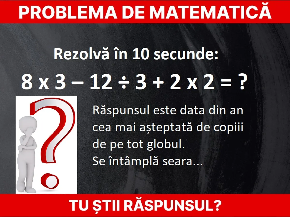 Problemă de matematică Foto: Newsweek România