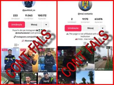 Alertă oficială MAI: Escrocherie nouă, agresivă pe TikTok în numele instituției! Listă conturi false - FOTO: Faxcebook MAI(imagine cu rol ilustrativ)