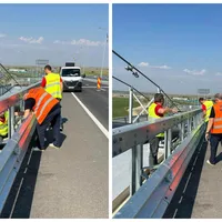 Podul suspendat de la Brăila se destramă. CNAIR a găsit aproape 70 de șuruburi slăbite - Foto: Facebook/ CNAIR