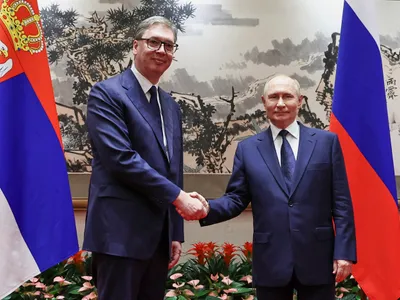 Aleksandar Vučić și Vladimir Putin - Foto: Profimedia images
