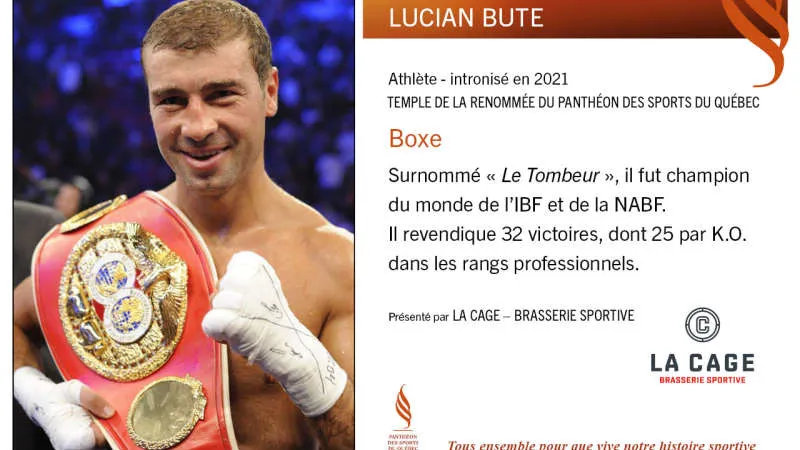 Lucian Bute, dat ca exemplu în Canada. FOTO: Facebook