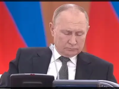 Putin a dormit împreună cu alți oficiali la o ședință/foto: captură video