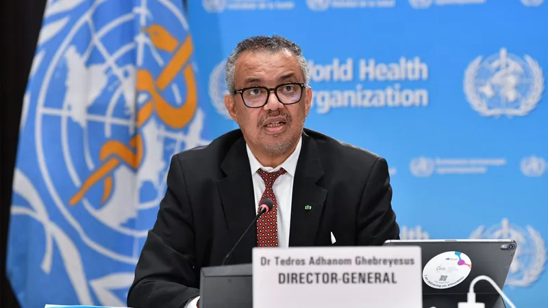 Șeful Organizației Mondiale a Sănătății (OMS), Tedros Adhanom Ghebreyesus, în cadrul unei conferințe de presă la Geneva, Elveția, la 6 aprilie 2023 (imagine cu caracter informativ) Foto: Profimediaimages