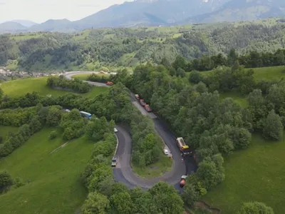 DN73 Rucăr - Bran - Foto: Facebook / DRDP Brașov