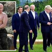 Ironii ale liderilor G7 la adresa lui Putin: „Dăm jos sacourile?”. “Trebuie să ne arătăm pectoralii” / twitter / news.ro