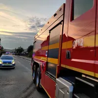 Scurgeri de oxigen la o firmă care încarcă butelii. Pompierii au restricționat accesul în zonă Foto: ISU Cluj