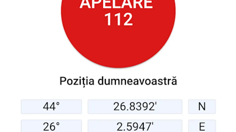 Sursa: Aplicație Apel 112