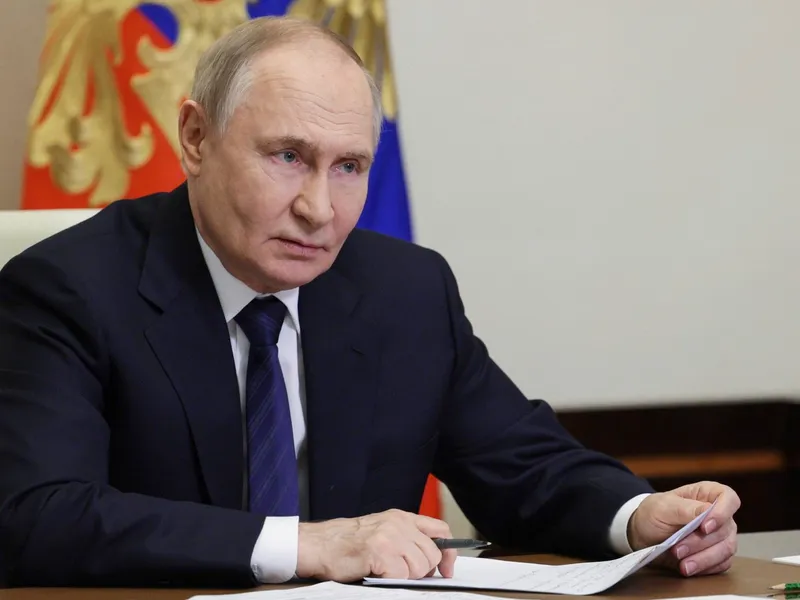 Putin, curajos doar în Rusia. Nu participă la summitul BRICS din Brazilia de teamă să nu fie arestat - Foto: Profimedia images
