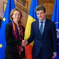 Preşedintele Nicuşor Dan şi Maria Leptin, preşedintele Consiliului European pentru Cercetare - Foto: Facebook/Nicuşor Dan