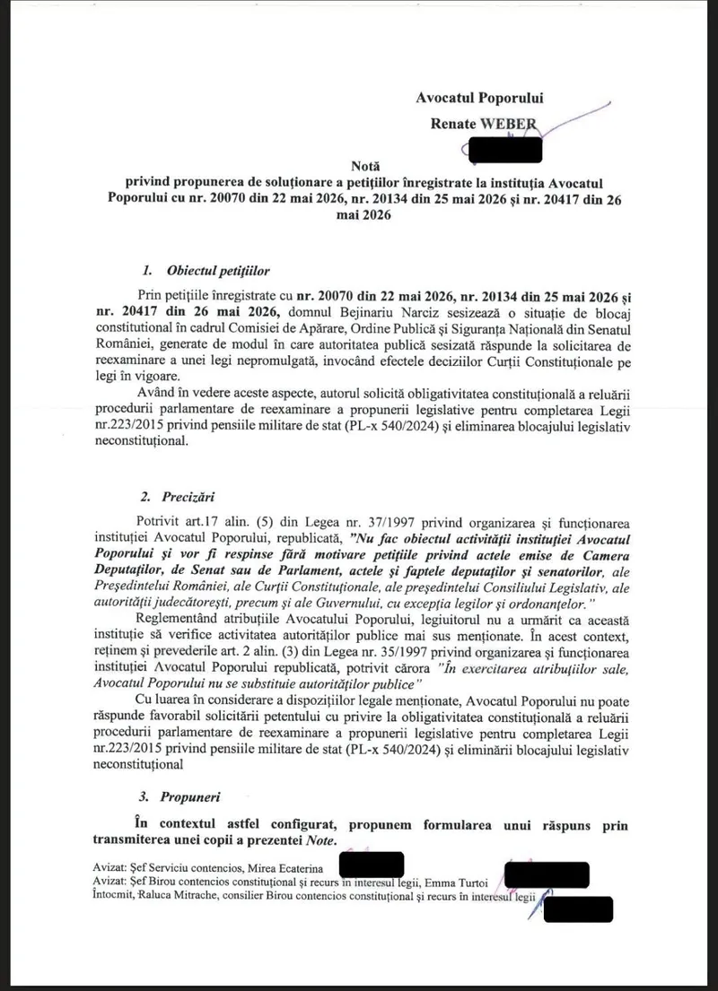 Răspuns Avocat Popor - Beji Narciz