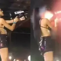Flavia Ribeiro, cunoscută și sub numele de DJ Flavinha, a avut nevoie de îngrijiri medicale la spital  Foto: captură Youtube