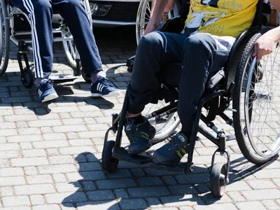 Persoană cu handicap - FOTO Inquam Photos /Cornel Putan