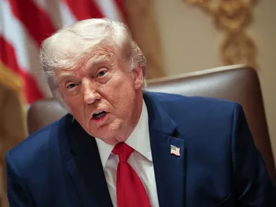 Donald Trump, în timpul unei întâlniri a cabinetului său - Foto: Profimedia Images