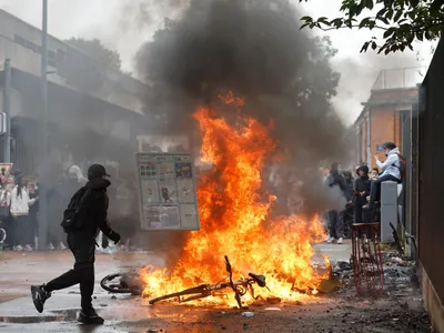 Violențe la protestele elevilor din Franța - Foto: Profimedia images