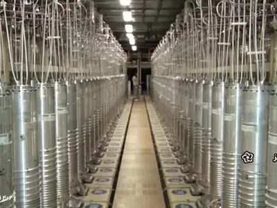 Cascada de centrifuge de la Natanz, avariată de explozie/Foto: AP