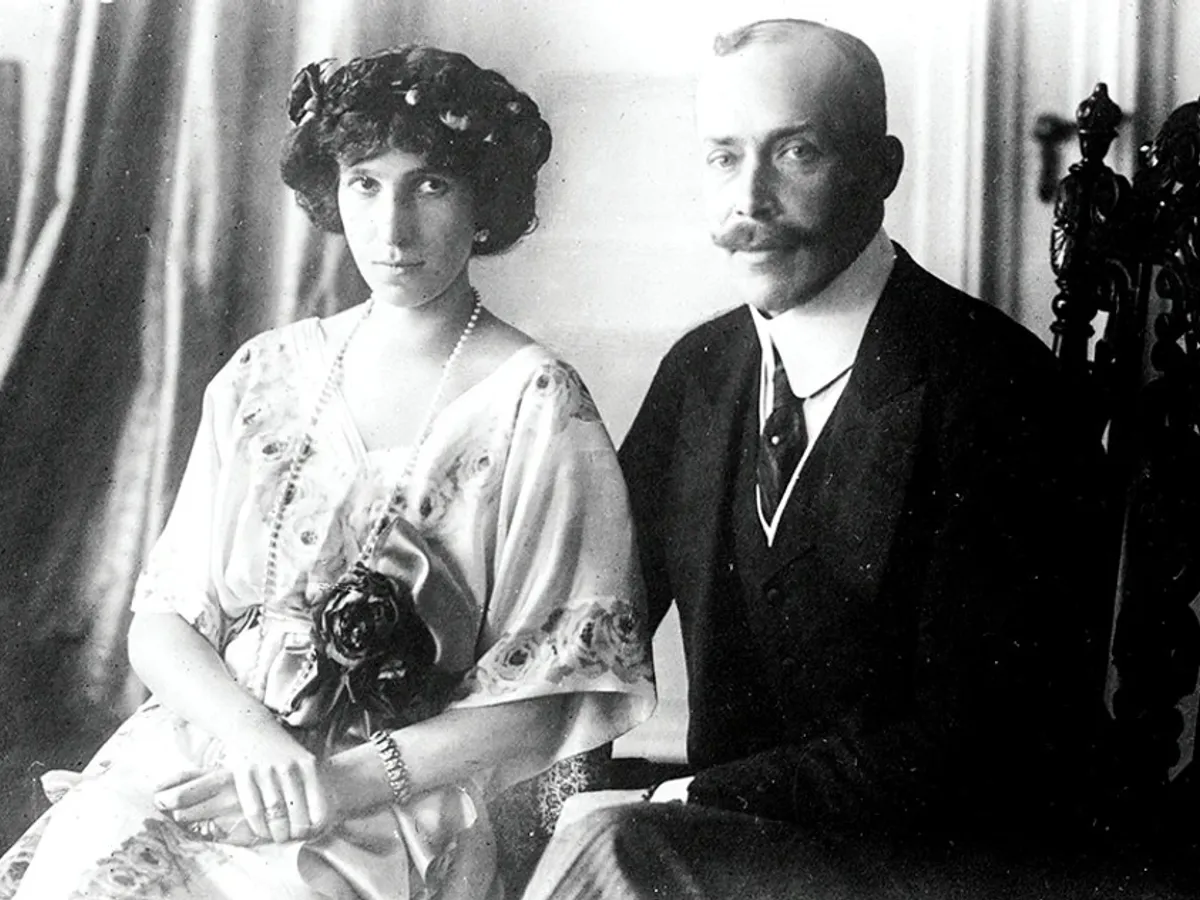 Wilhelm de Wied cu soția, Sofia