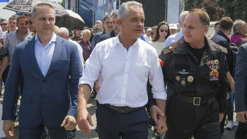 Vlad Plahotniuc, liderul de facto al Republicii Moldova, la un miting al Partidului Democrat din anul 2019 - Foto: Profimedia Images