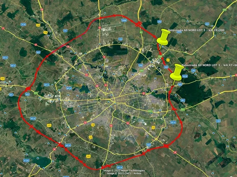 Autostrada de centură a Bucureștiului, gata prin 2025. Abia a fost semnat contractul pentru lotul 3. - Foto: Facebook/Sorin Grindeanu