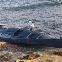„Barca dronă” USV a Ucrainei, pregătită să lovească marina rusă din Sevastopol - FOTO: Twitter/@UAWeapons