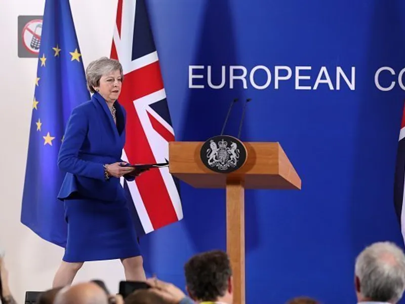 Theresa May a ajuns pe ultima sută de metri la un acord pe UE. Foto Getty Images