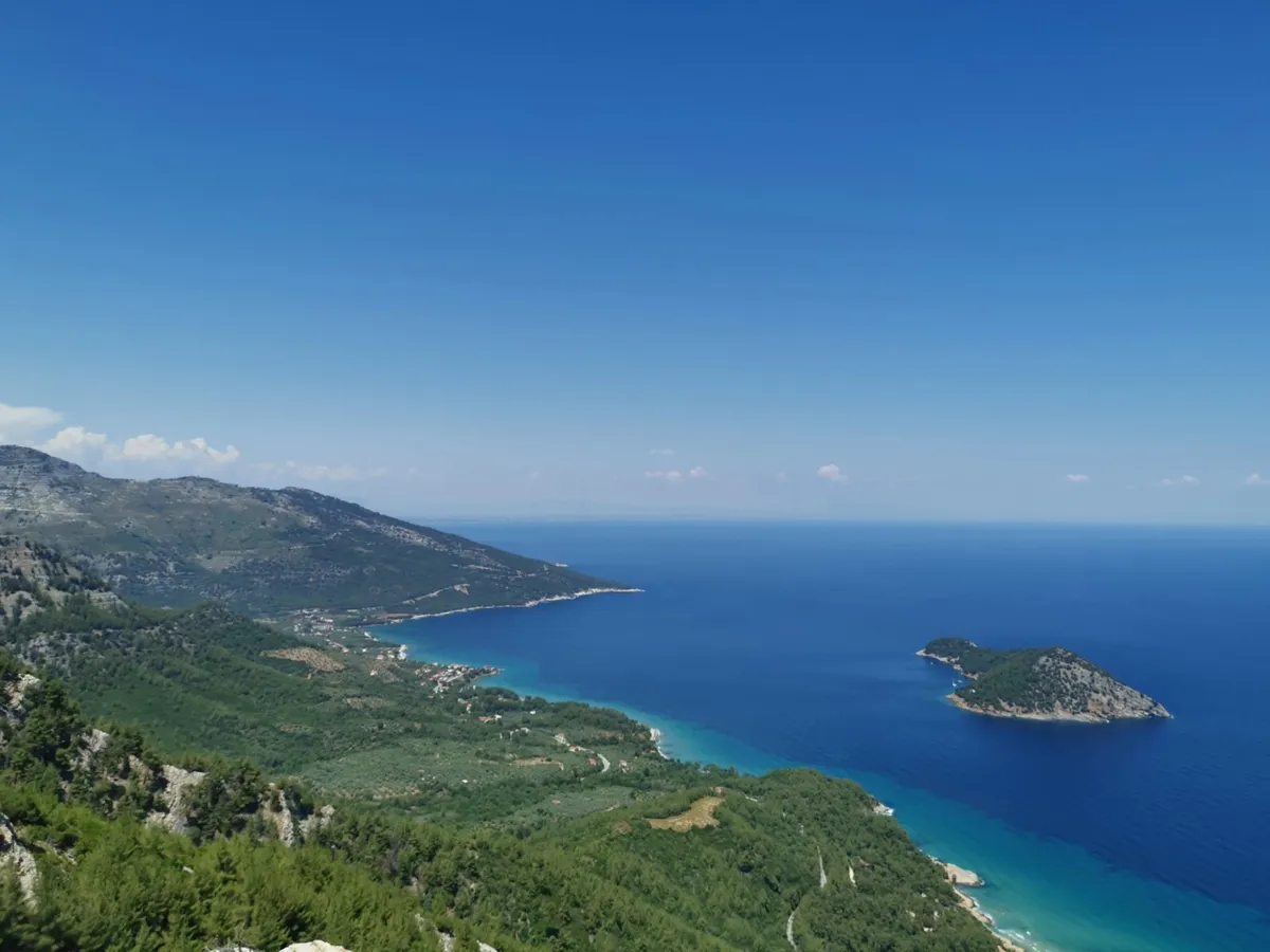 Panoramă din Insula Thassos - Foto: Facebook / Forum Thassos