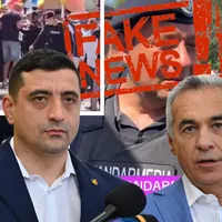 FAKE NEWS-uri de la manifestația pro-Călin Georgescu, demontate. Simion, sincronizat cu minciunile - Foto: Colaj Newsweek