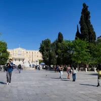 Piaţa Syntagma, locul preferat de greci pentru demonstrații - Foto: Profimedia images