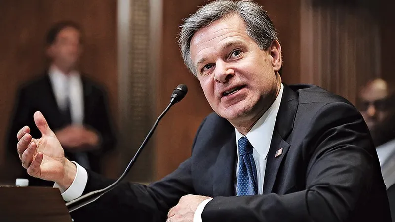 Wray depune mărturie în fața Comitetului Senatului -Foto: CHIP SOMODEVILLA/GETTY