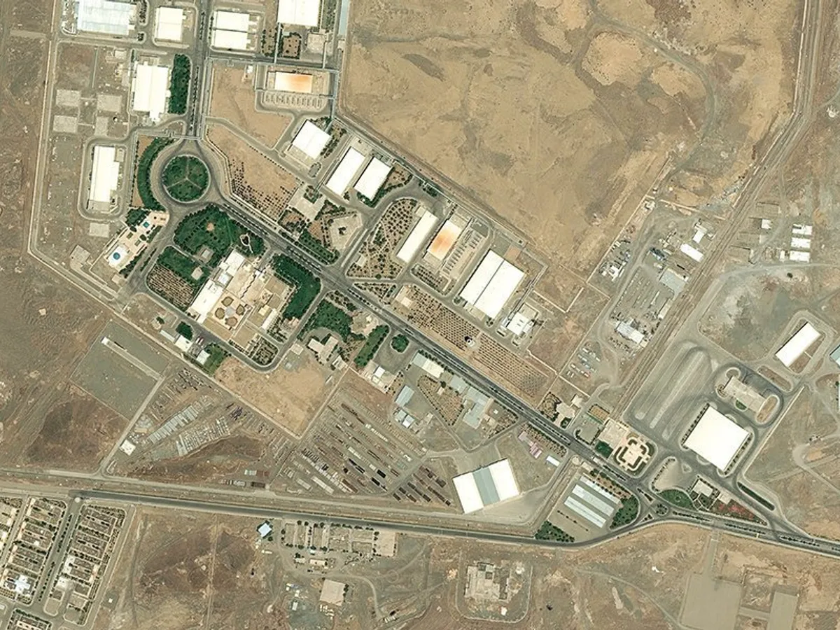 Imagine  DigitalGlobe a Centralei Natanz Fuel de îmbogăţire a uraniului, în 2015