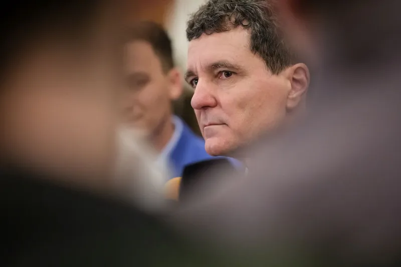 Preşedintele Nicuşor Dan, la prezentarea Strategiei Naţionale de Apărare - Foto: INQUAM PHOTOS/Alexandru Nechez