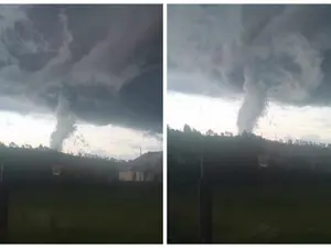 Spaimă la Bistrița din cauza furtunilor! O „tornadă” i-a surprins pe locuitorii unui sat din județ - Foto: Facebook/ Imagine cu caracter ilustrativ