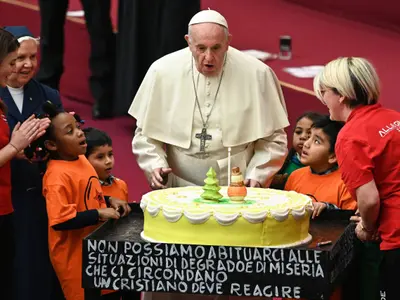 Papa, pe vremea când nu era nevoie de mască, în 2018/FOTO: Getty