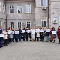 Sindicaliștii TESA din Sănătate ies în stradă. Vor salarii mai mari cu 25%. Cât câștigă o infirmieră - Foto: Facebook/Uniunea Tesa din Sanatate - Imagine cu rol ilustrativ